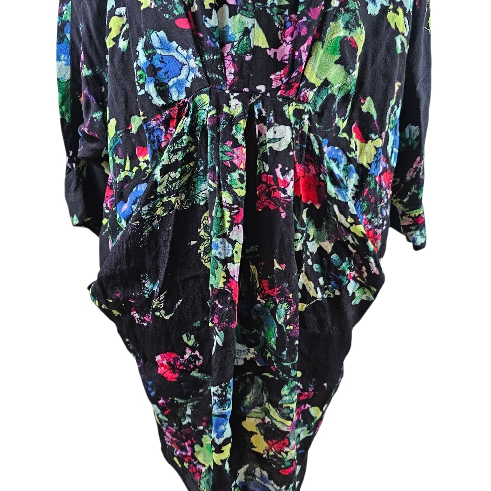 Maeve Anthropologie Petal Palette Draped Tunic Mini Dress In S - Picture 4 of 8